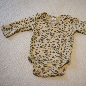 Colored Organics Floral Long Sleeve Onesie